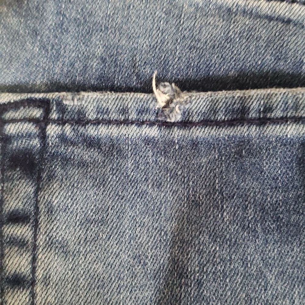 Free People Jeans Womens sz 29 High Waist Distressed Denim Blue - Picture 4 of 6